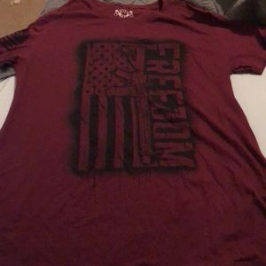 Burgundy t-shirt